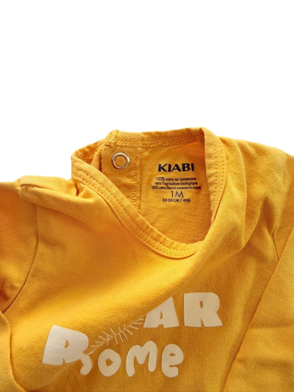 Light mustard Kiabi pajama 1 month – photo 3